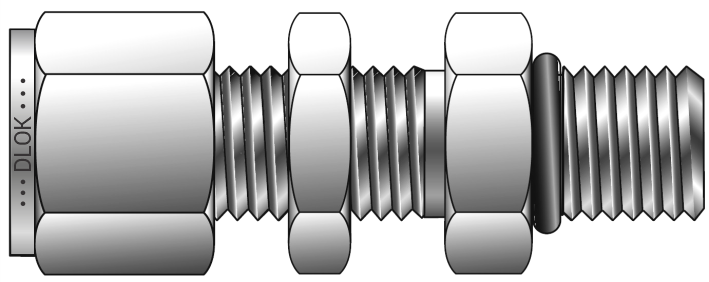 Bulkhead to Conversion Adapter (For Fractional Tube)